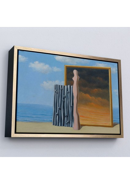 Çerçeveli René Magritte - Deniz Kıyısında Kompozisyon TABLOSU-7063 modelleri