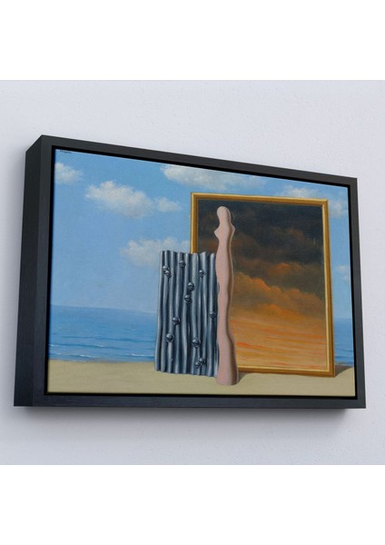 Çerçeveli René Magritte - Deniz Kıyısında Kompozisyon TABLOSU-7063 fırsatları