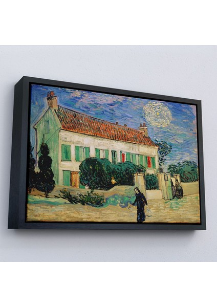 Çerçeveli Vincent Van Gogh - Geceleyin Beyaz Ev Tablo - White House At NIGHT-7173 modelleri