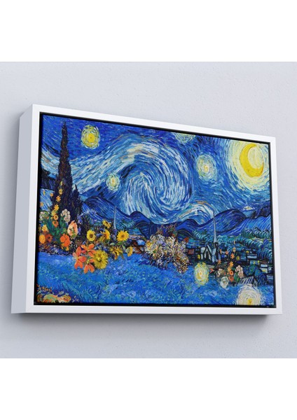 Çerçeveli Vincent Van Gogh - Yıldızlı Geceler Tablo - Starry NIGHT-7172 fırsatları