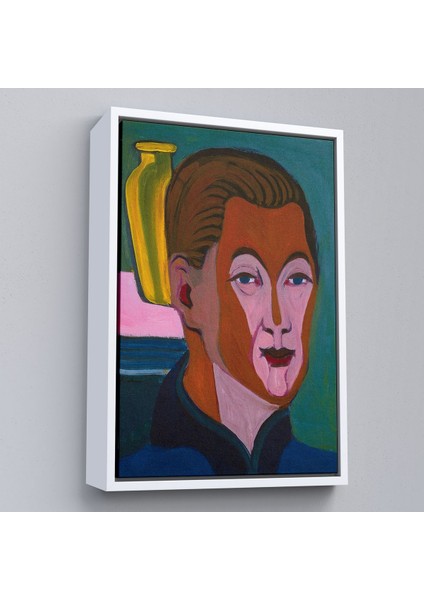 Çerçeveli Ernst Ludwig Kirchner - Ressamın Başkanı TABLOSU-7406 fırsatları