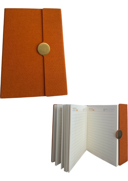 25-150 Kumaş Desen Kapak Mıknatıs Tokalı Modelist Defter – A5 Çizgili 110 Ypr