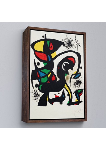Çerçeveli Joan Miro - Acıtmadan Vurun TABLOSU-8096 fiyatları