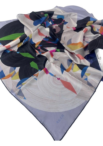 Bosphorus Çift Taraflı Tivil Ipek (Silk) Eşarp 90 x 90 - 8381712-922