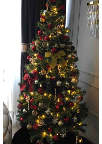 6'lı Çan Süs, 4cm, Altın Sarısı, Kurdeleli, Yılbaşı Çam Ağacı Dekoru fiyatları