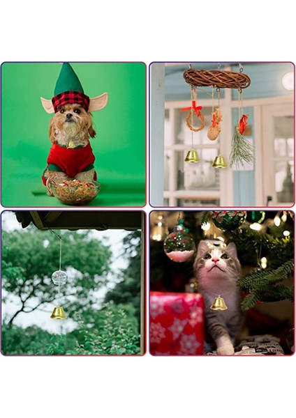 6'lı Çan Süs, 4cm, Altın Sarısı, Kurdeleli, Yılbaşı Çam Ağacı Dekoru modelleri