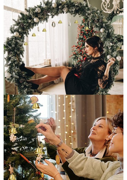 6'lı Çan Süs, 4cm, Altın Sarısı, Kurdeleli, Yılbaşı Çam Ağacı Dekoru indirimleri