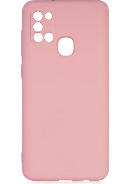 Samsung Galaxy A21S Kılıf Mara Lansman Kapak - Pembe Açık