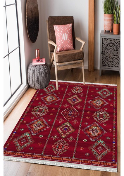 Homier Westa Kalitesi Yıkanabilir Kaymaz Taban Kilim ve Yolluk H-OT-4235