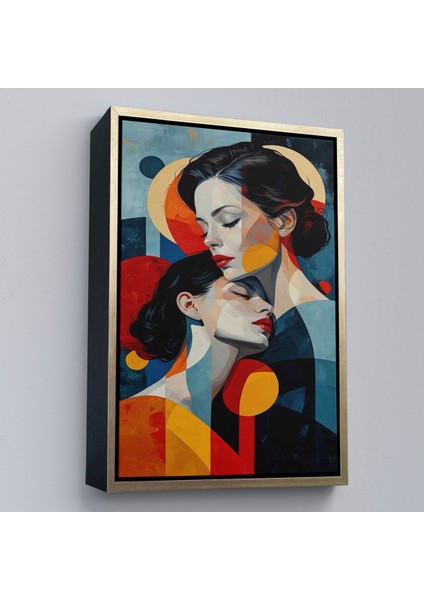 Çerçeveli Anne ve Kızı TABLOSU-7791 modelleri