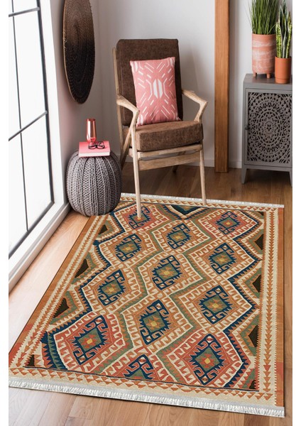 Homier Westa Kalitesi Yıkanabilir Kaymaz Taban Kilim ve Yolluk H-OT-4222