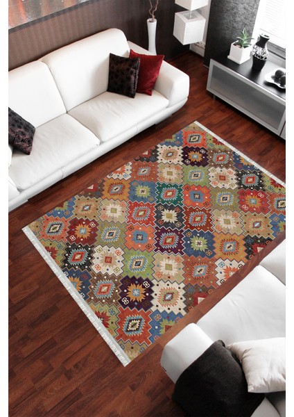 Homier Westa Kalitesi Yıkanabilir Kaymaz Taban Kilim ve Yolluk H-OT-4260