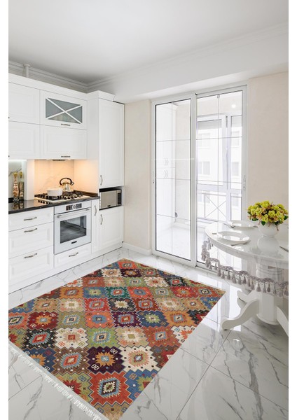 Homier Westa Kalitesi Yıkanabilir Kaymaz Taban Kilim ve Yolluk H-OT-4260