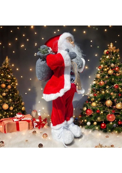 Yılbaşı Yeni Yıl Dekor Süs Noel Baba Biblo 45 cm indirimleri