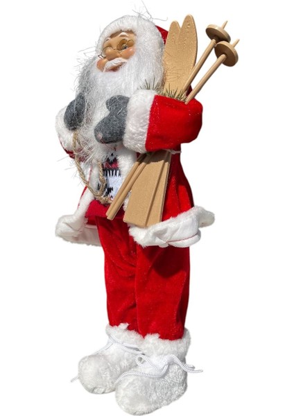 Yılbaşı Süs Noel Baba Biblo 45 cm, Kırmızı, Şık ve Sevimli Dekorasyon Parçası fiyatları