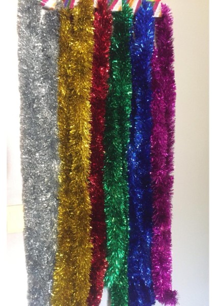 Yılbaşı Ağacı Süsleme Sim Süsü Noel Süsleme Gümüş 2 Metre