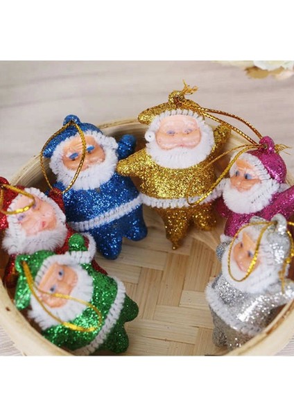 Yılbaşı Çam Ağacı Renkli Noel Baba Süs 6'lı fiyatları