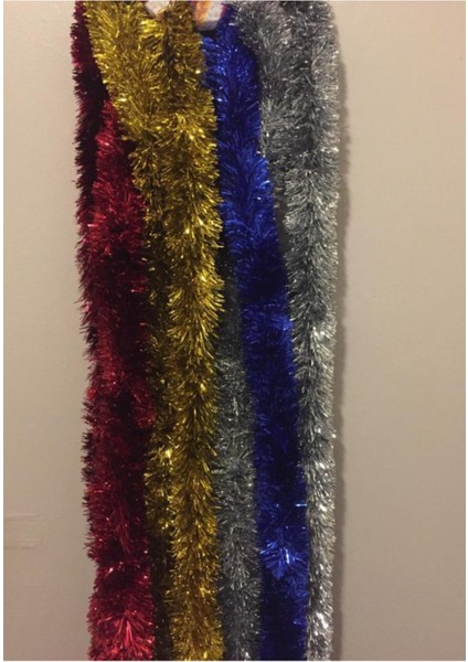Yılbaşı Ağacı Süsleme Sim Süsü Noel Süsleme Gümüş 2 Metre