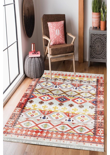 Homier Westa Kalitesi Yıkanabilir Kaymaz Taban Kilim ve Yolluk H-OT-4257