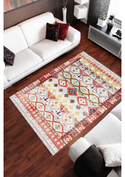 Homier Westa Kalitesi Yıkanabilir Kaymaz Taban Kilim ve Yolluk H-OT-4257
