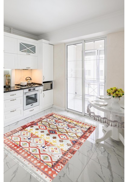 Homier Westa Kalitesi Yıkanabilir Kaymaz Taban Kilim ve Yolluk H-OT-4257