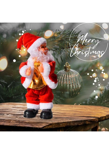 Dans Eden Popo Sallayan Noel Baba Hareketli Müzikli Noel Baba 30 cm modelleri