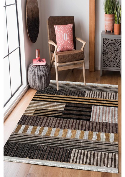 Homier Westa Kalitesi Yıkanabilir Kaymaz Taban Kilim ve Yolluk H-PW-8025A