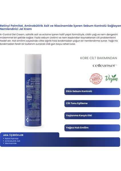 Çay Ağacı Özlü Akne Karşıtı, Nemlendirici, Sebum Dengeleyici, Onarıcı Vegan Jel Krem