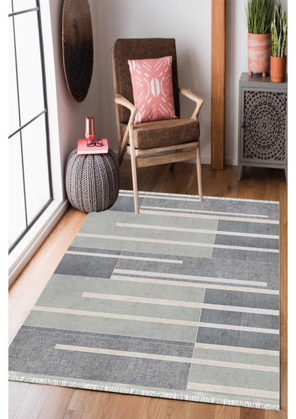 Homier Westa Kalitesi Yıkanabilir Kaymaz Taban Kilim ve Yolluk H-PW-8177A