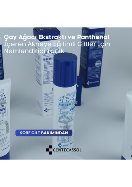 Akne ve Komedon Karşıtı, Bariyer Onarıcı, Sebum Dengeleyici, Yatıştırıcı Çay Ağacı Özlü Vegan Tonik