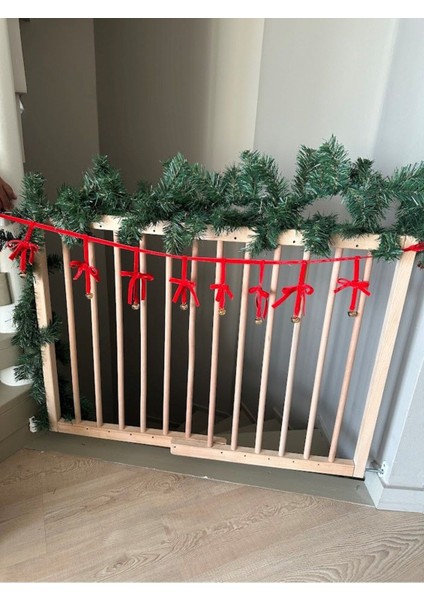 Yılbaşı Kadife Kurdele Gold Zilli Zincir Noel Çam Ağaç Süsü Ev Dekoru Yeni Yıl fırsatları