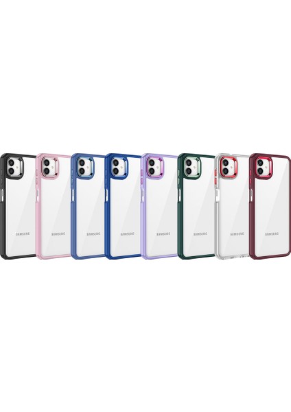 Galaxy A04E Kılıf Flora Kapak-Lacivert