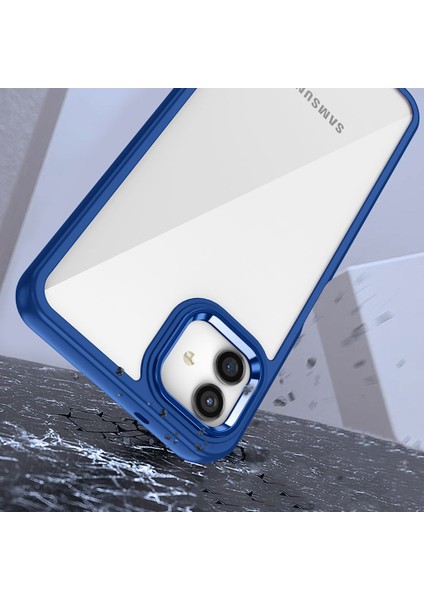 Galaxy A04E Kılıf Flora Kapak-Lacivert