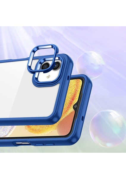 Galaxy A04E Kılıf Flora Kapak-Lacivert