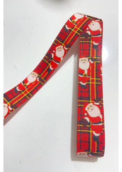 Kırmızı Noel Baba Kurdelesi, 1 Metre, Yeniyıl Hediye Paketleme Malzemesi modelleri