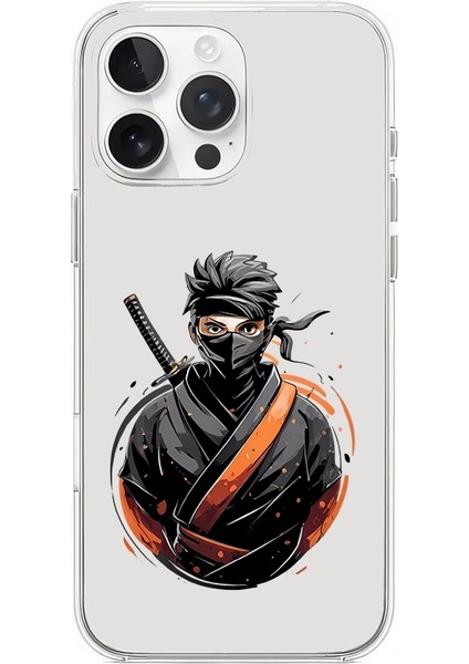 Apple Iphone 16 Pro Uyumlu Gizemli Ninja Desenli Silikon Kılıf