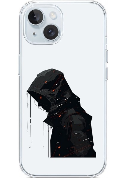 Apple Iphone 14 Uyumlu Gizemli Figür Desenli Silikon Kılıf