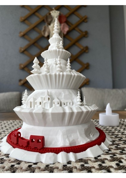 Beyaz cam ağaç formunda tealight mumluk, dekoratif ve şık ev aksesuarı fırsatları