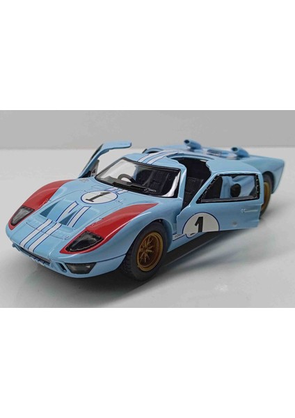 1:32 1966 Ford Gt Mk2 Dt Çek-Bırak Metal Araba