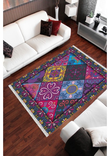 Homier Westa Kalitesi Yıkanabilir Kaymaz Taban Kilim ve Yolluk H-PW-8088A