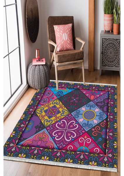 Homier Westa Kalitesi Yıkanabilir Kaymaz Taban Kilim ve Yolluk H-PW-8088A