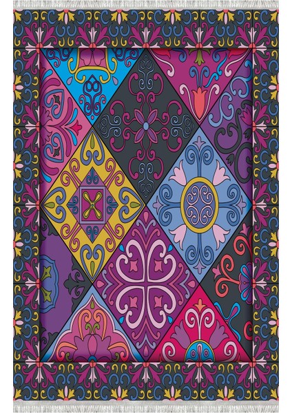 Homier Westa Kalitesi Yıkanabilir Kaymaz Taban Kilim ve Yolluk H-PW-8088A