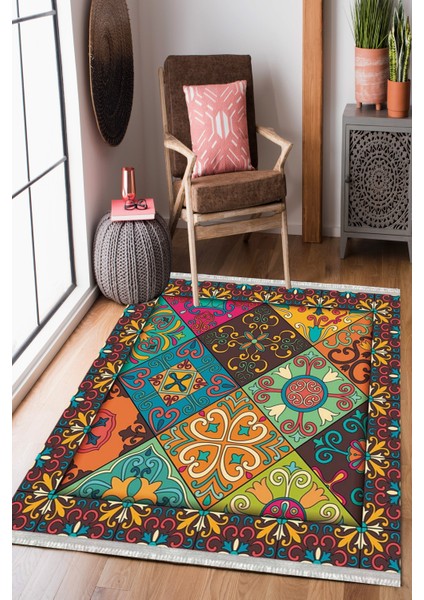 Homier Westa Yıkanabilir Kaymaz Taban Kilim ve Yolluk H-PW-8088A