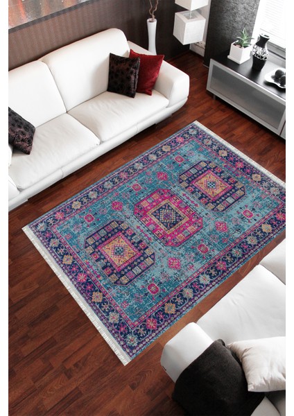 Homier Westa Kalitesi Yıkanabilir Kaymaz Taban Kilim ve Yolluk H-OT-4137B