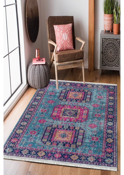 Homier Westa Kalitesi Yıkanabilir Kaymaz Taban Kilim ve Yolluk H-OT-4137B