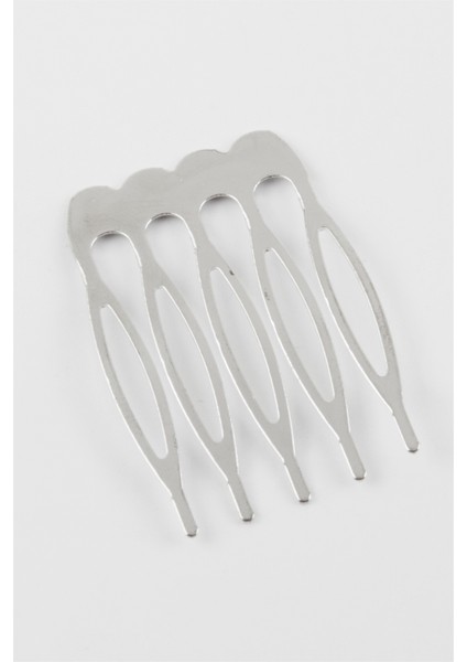 5 Diş Düz Metal Tarak 1 Adet