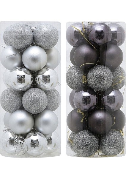 Yılbaşı Süsleri Noel Yılbaşı Ağacı Topları 4cm 24'lü
