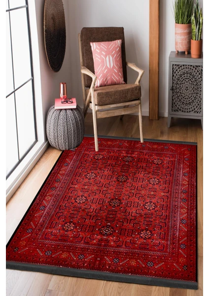 Homier Collection Homier Westa Kalitesi Yıkanabilir Kaymaz Taban Kilim ve Yolluk H-OT-4066A