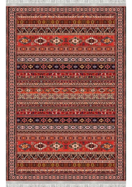 Kısa Saçaklı Westa Serisi Yıkanabilir Kaymaz Taban Antibakteriyel Kilim OT-4057A