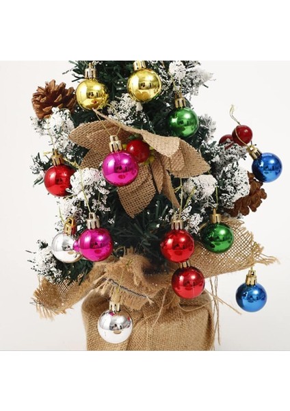 Yıllbaşı Çam Ağacı Süsü Renkli Toplar Noel Ağacı Süsü 12 Li 3 cm fiyatları